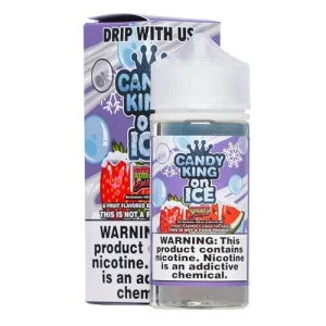 Candy King On Ice Strawberry Watermelon Bubblegum EjuIce Synthetic
