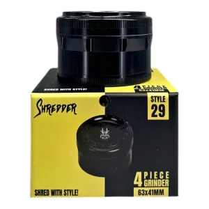 Shredder 4 Piece Style 29 Black Grinder