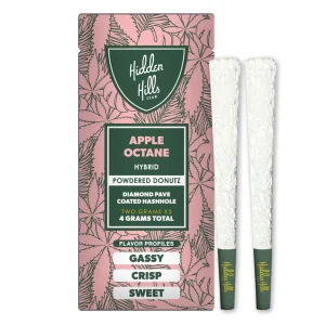 Hidden Hills Powdered Donutz Diamond Hash Hole Prerolls 4G 2COUNT