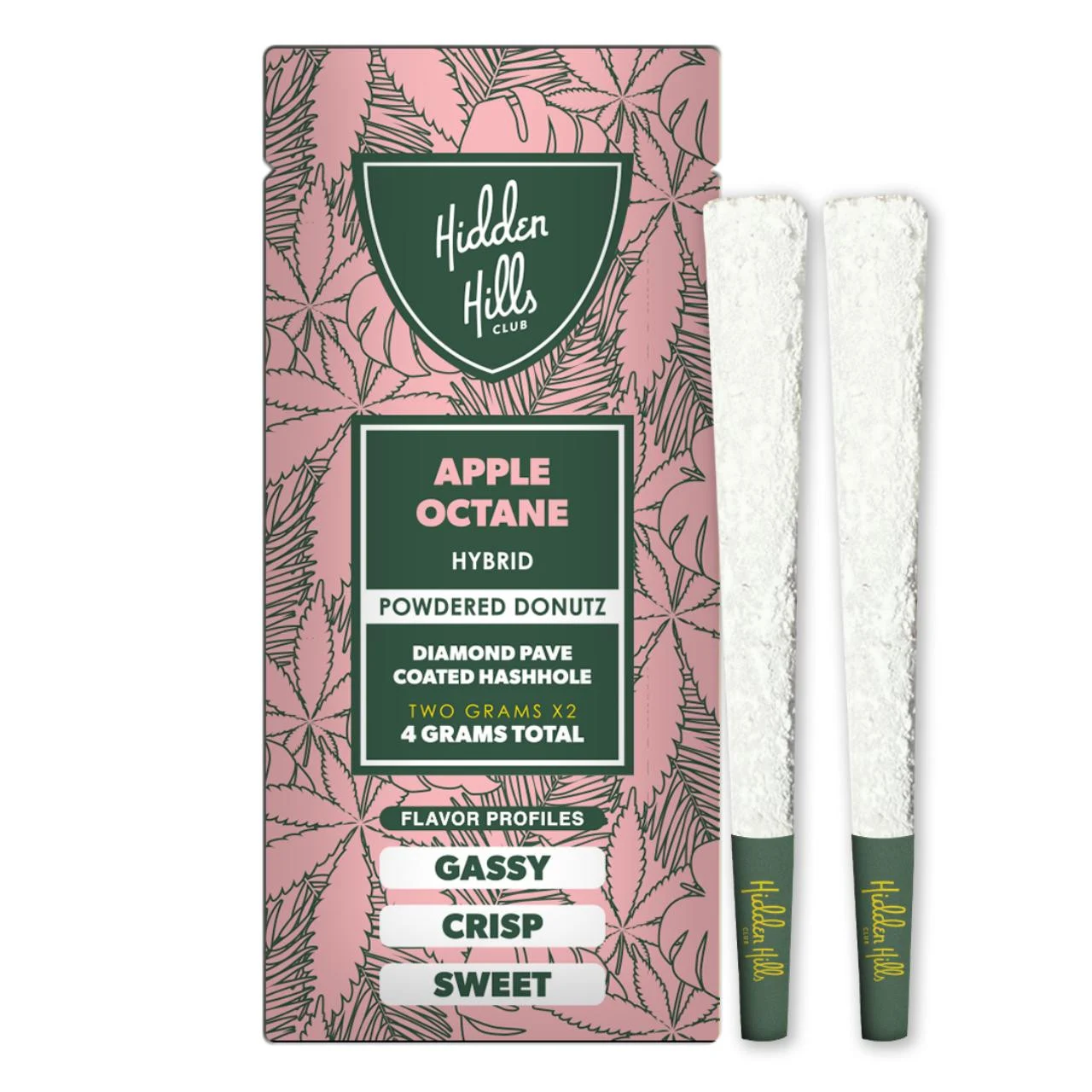 Hidden Hills Powdered Donutz Diamond Hash Hole Prerolls 4G 2COUNT