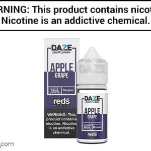 REDS GRAPE APPLE BY 7 DAZE SYNTHETIC SALT 30ML
