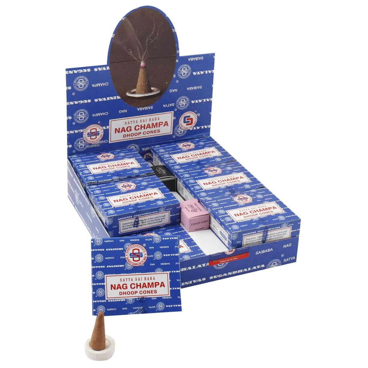 Satya Nag Champa dhoop cones | Pack of 12