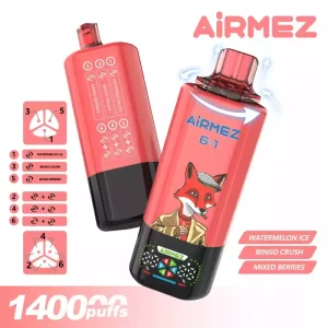 AIRMEZ FOX 140000 Puffs Disposable Vapes Bulk Buy 140K 6 Taste Combination Mode Small Screen Wholesale