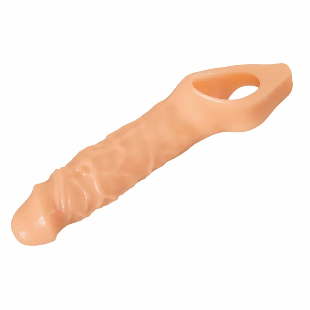 Size Matters Really Ample Penis Enhancer Sheath (White) - Image 2