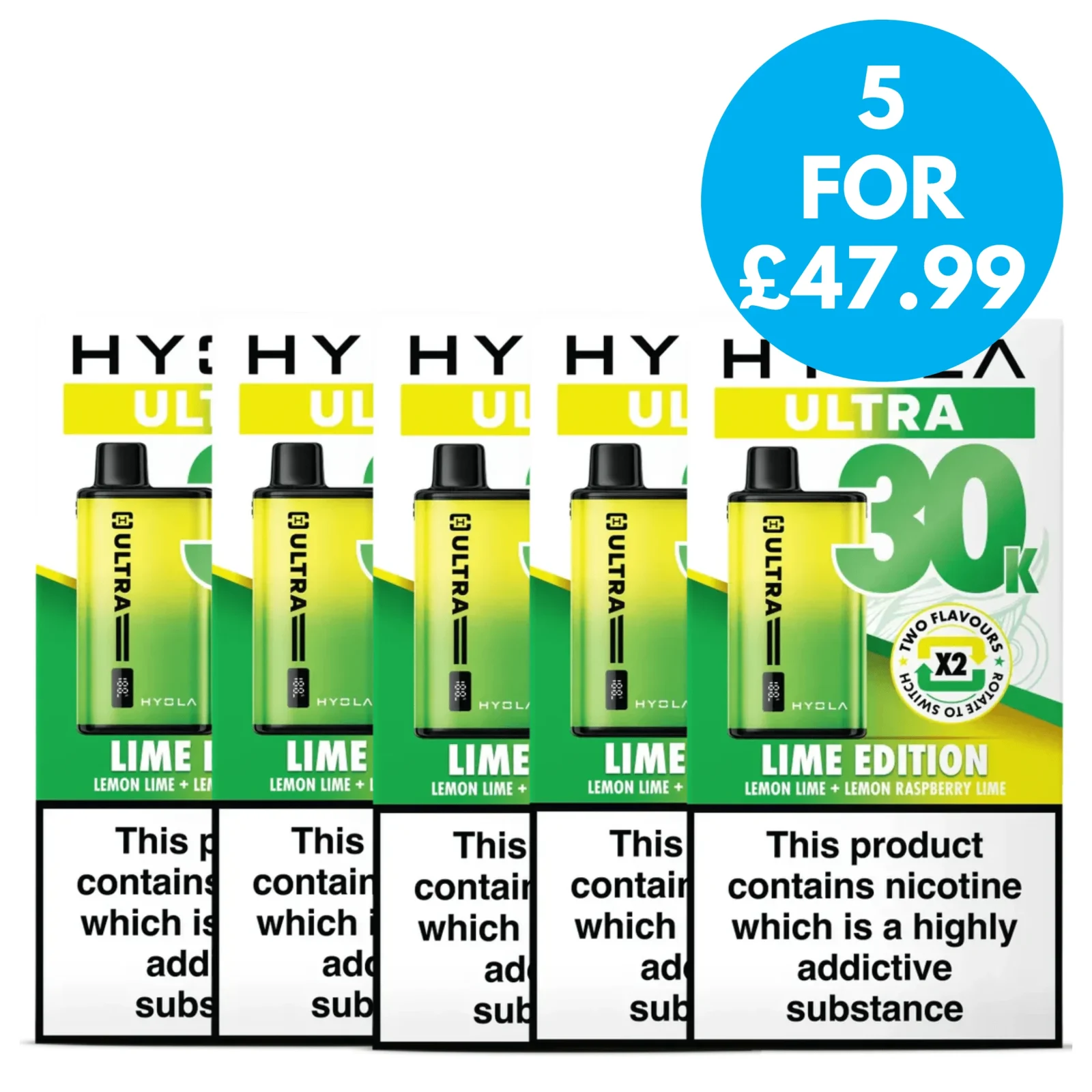Box of 5 – Hyola Ultra 30K Prefilled Pod Vape Kit