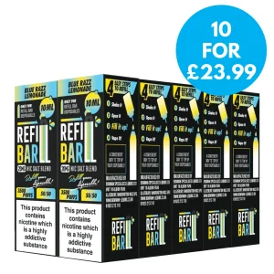 Box of 10 – 20mg Refill Bar Salts 10ml Nic Salts (50VG/50PG)
