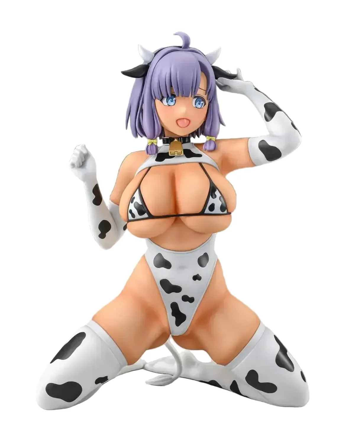 Q Six Nutashi Cow Costume Figure, Tan PVC, 1/5 Scale Collectible