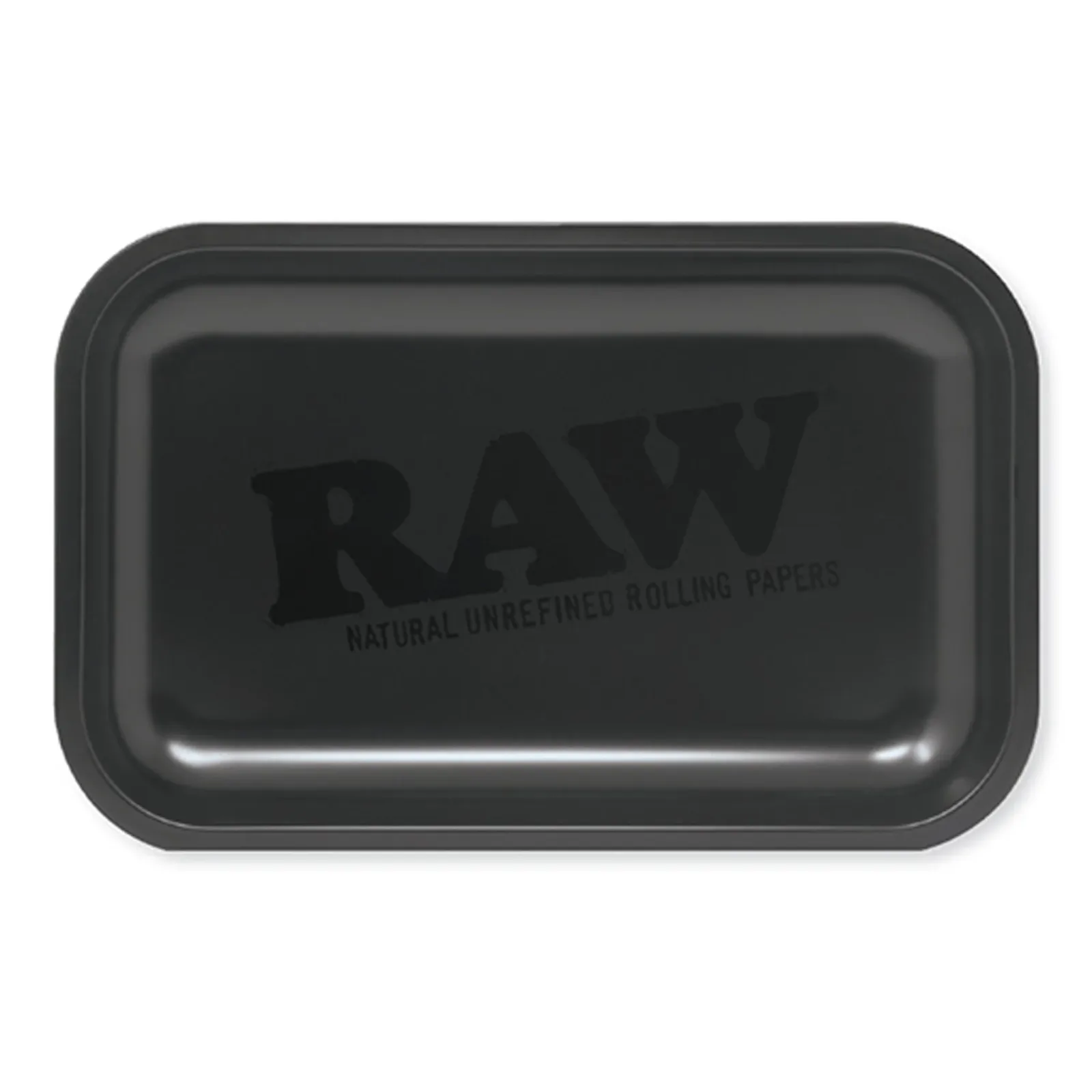 RAW All Black Metal Rolling Tray - 11in