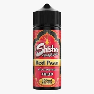 RED PAAN (SHISHA) 100ML E LIQUID VINTAGE JUICE PGVG 30/70