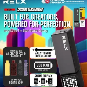 RELX CREATOR MINI POD 3K- Flavor Only & Battery