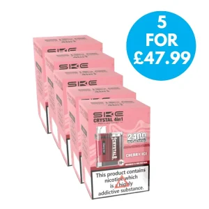 SKE Crystal 4in1 2400 Puffs Pod Kit Multipack (Box of 5)