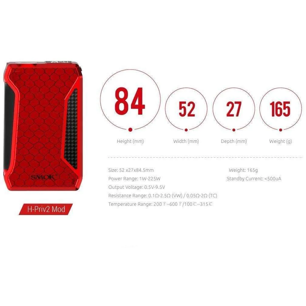 SMOK H-Priv 2 225W TC Mod Only - Image 2