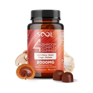 SOOL 4 Mushroom Complex Gummies 60pcs - 2000mg