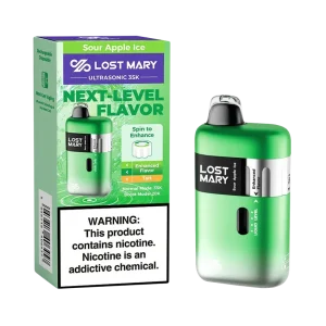 Sour Apple Ice Lost Mary Ultrasonic 35K Puffs Vape | 20mL