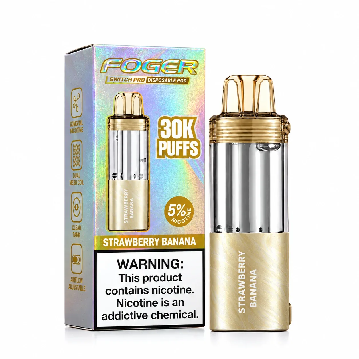 Straberry Banana - Foger Switch Pro 30K Disposable Pod