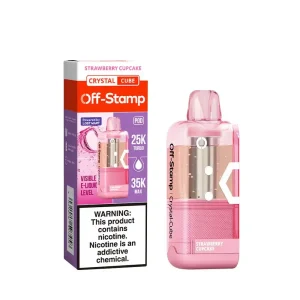 Strawberry Cupcake - Off-Stamp Crystal Cube 35K Disposable Pod