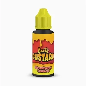 STRAWBERRY CUSTARD 100ML E LIQUID BERTS CUSTARD BY KINGSTON PGVG 30/70