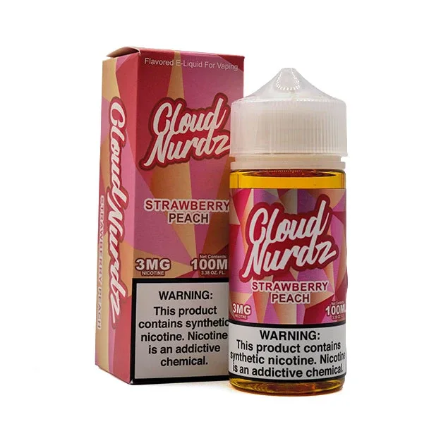 Strawberry Peach - 3mg - Cloud Nurdz - 100mL
