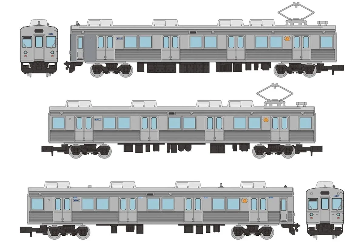Tomytec Tetsudou Collection Izu Express 8000 Series Ta-7 3 Car Set Japan