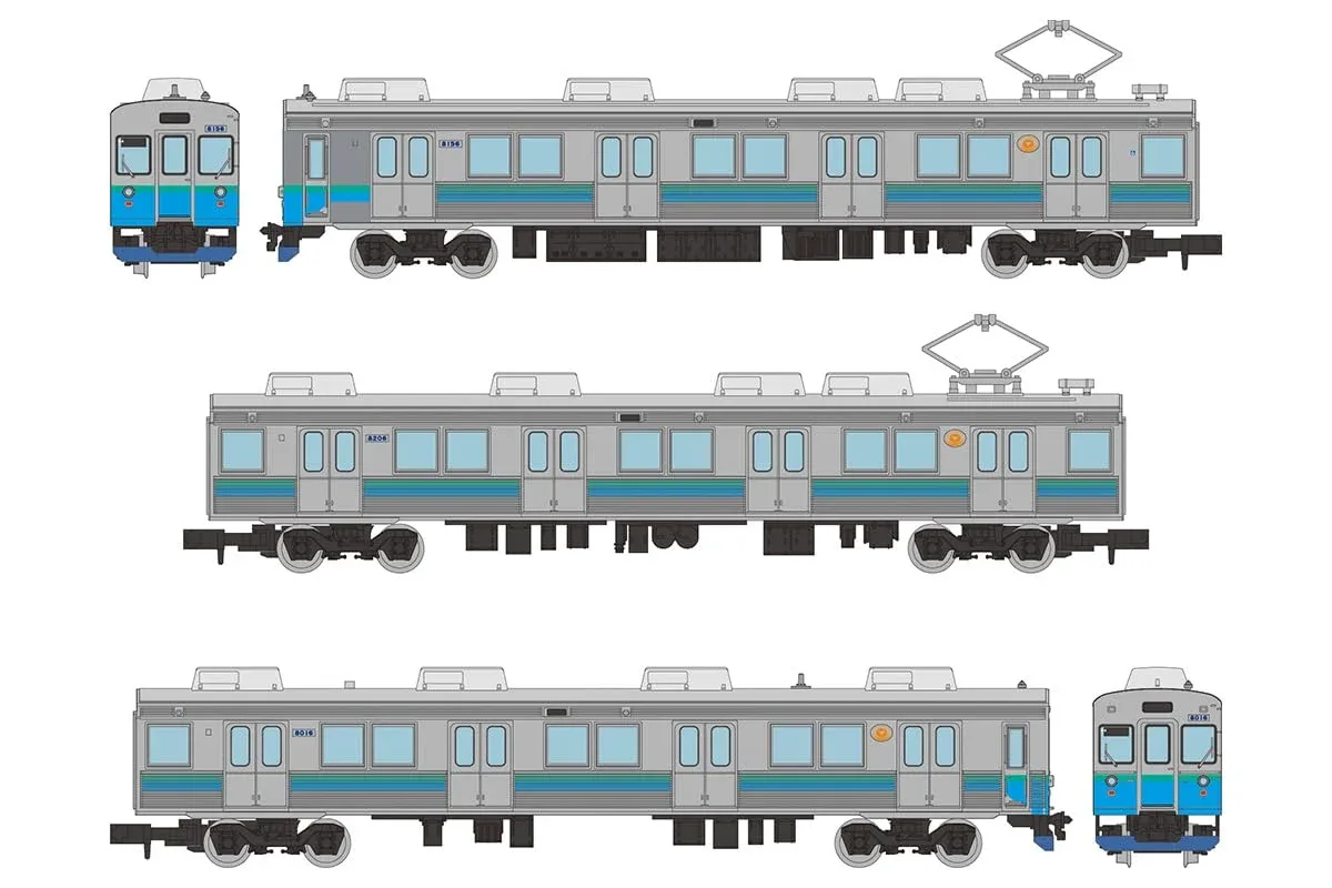 Tomytec Tetsudou Izu Express 8000 Ta-6 3-Car Set E Japan Model Train Collection