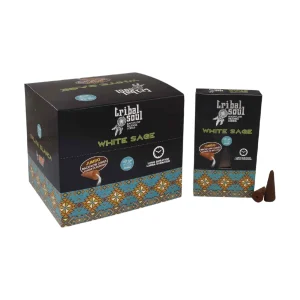 Tribal Soul White Sage Backflow Incense Cones - 10 Cones