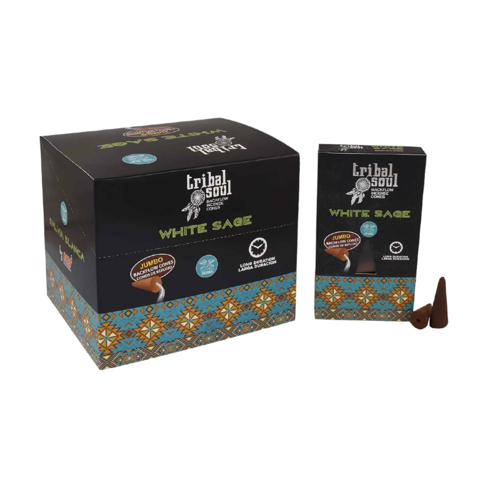 Tribal Soul White Sage Backflow Incense Cones - 10 Cones