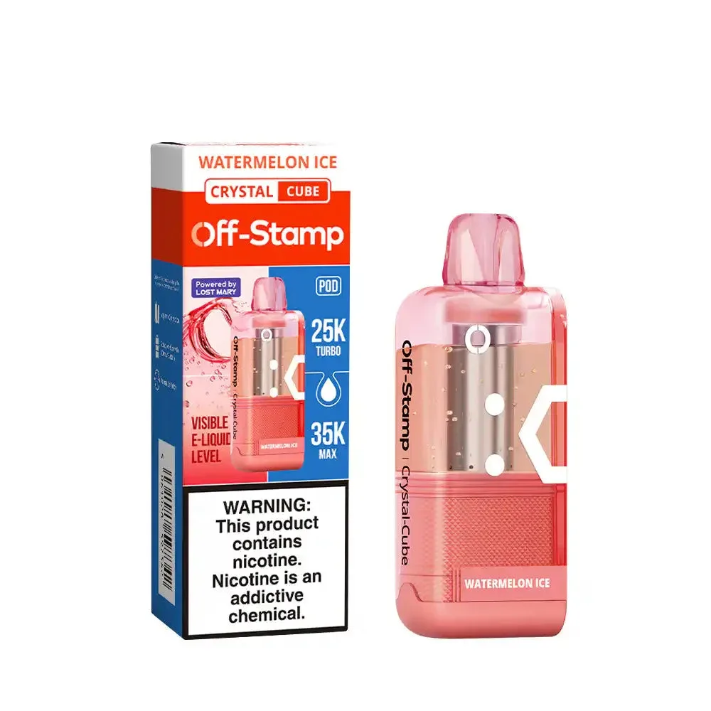 Watermelon Ice - Off-Stamp Crystal Cube 35K Disposable Pod