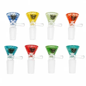 Xtreme - 14mm Splattered Colored Glass Bowl w/ Handle