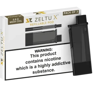 Zeltu X3 Refillable Pods - Pk of 3