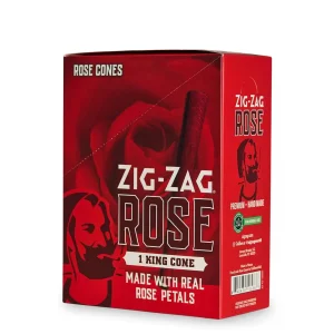 ZIG ZAG KING SIZE – ROSE CONES – 12PK – 1CT