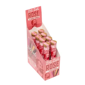 ZIG ZAG ROSE MINI CONE – 8PK